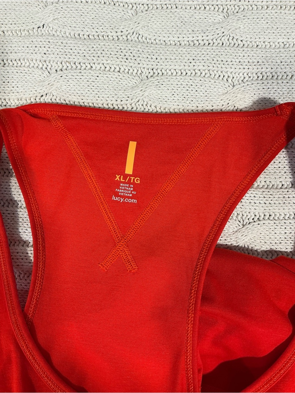 Lucy Red Racerback Tank Top - Picture 4 of 4